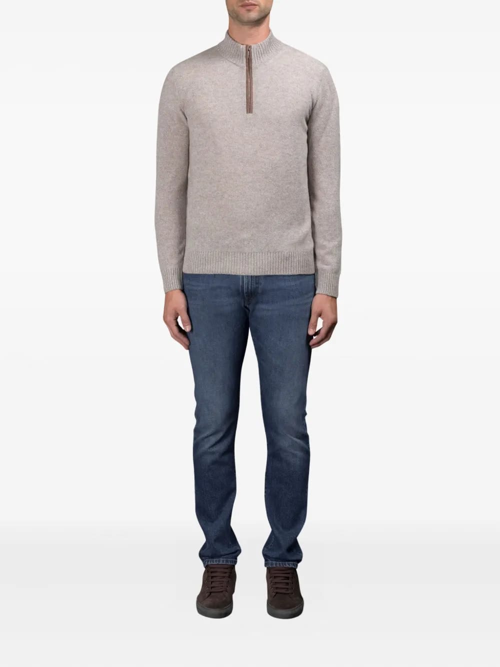 Osmund-Cws zip-neck sweater