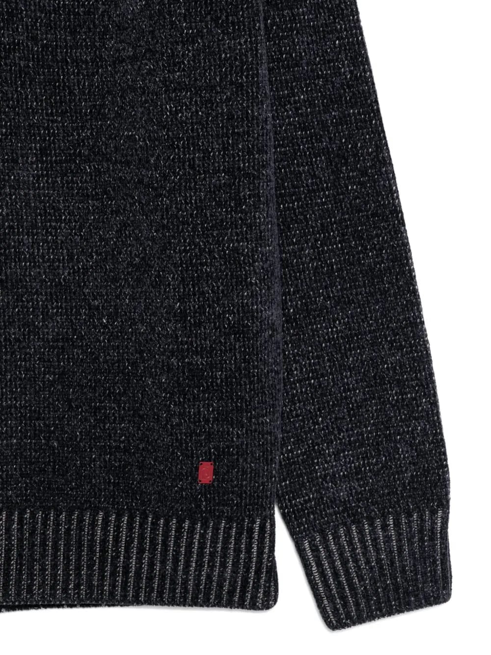 ribbed panelled sweater
