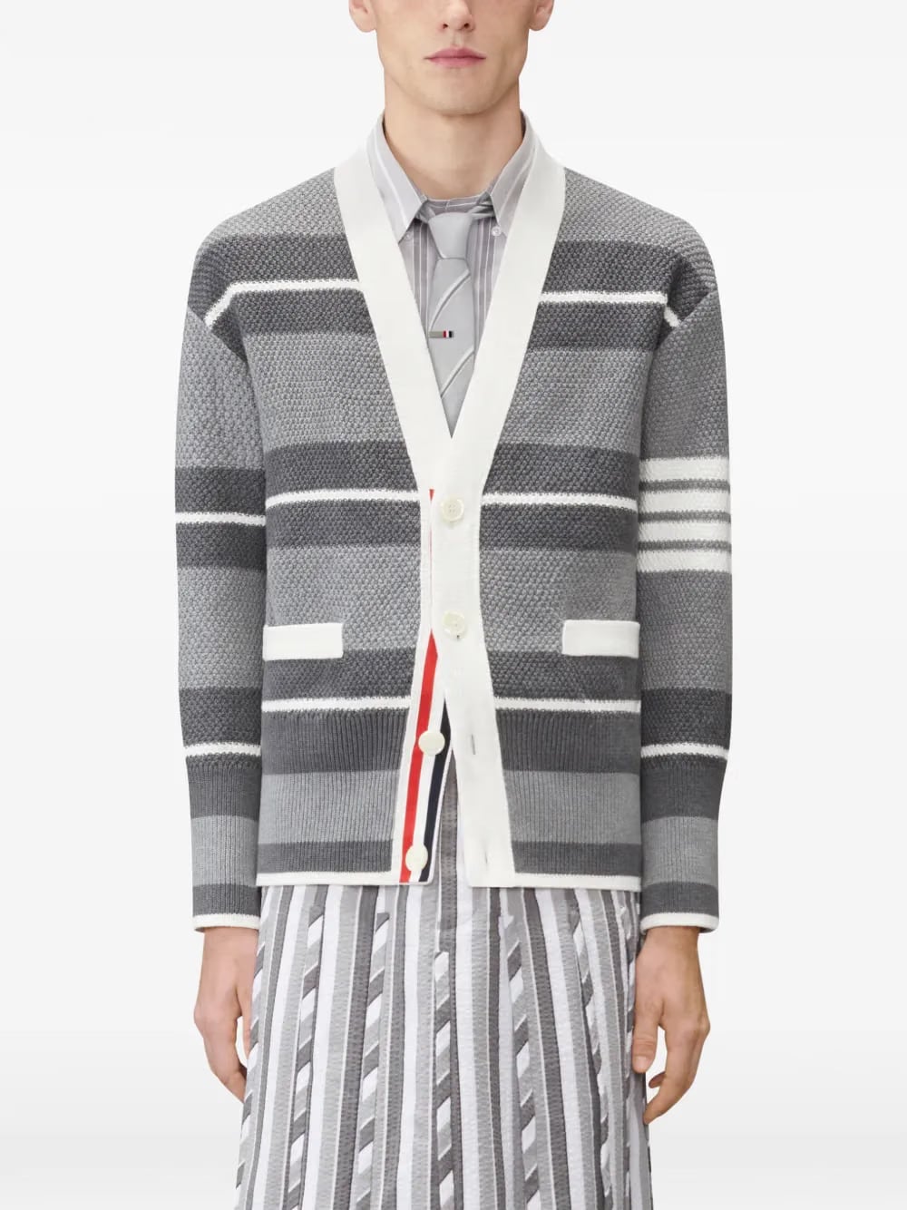 Seed Stitch 4-Bar cardigan