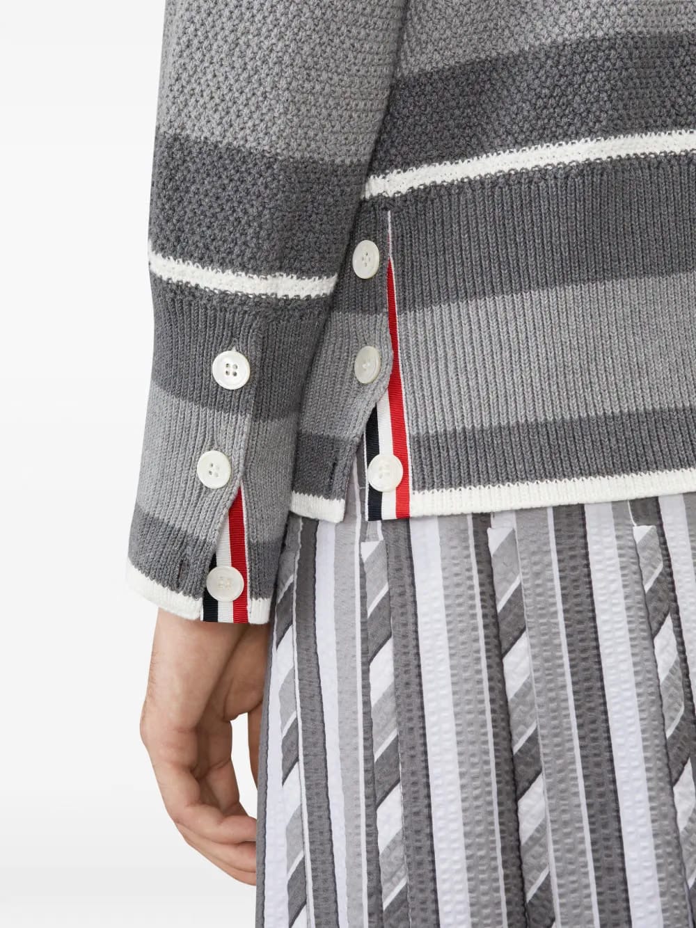 Seed Stitch 4-Bar cardigan