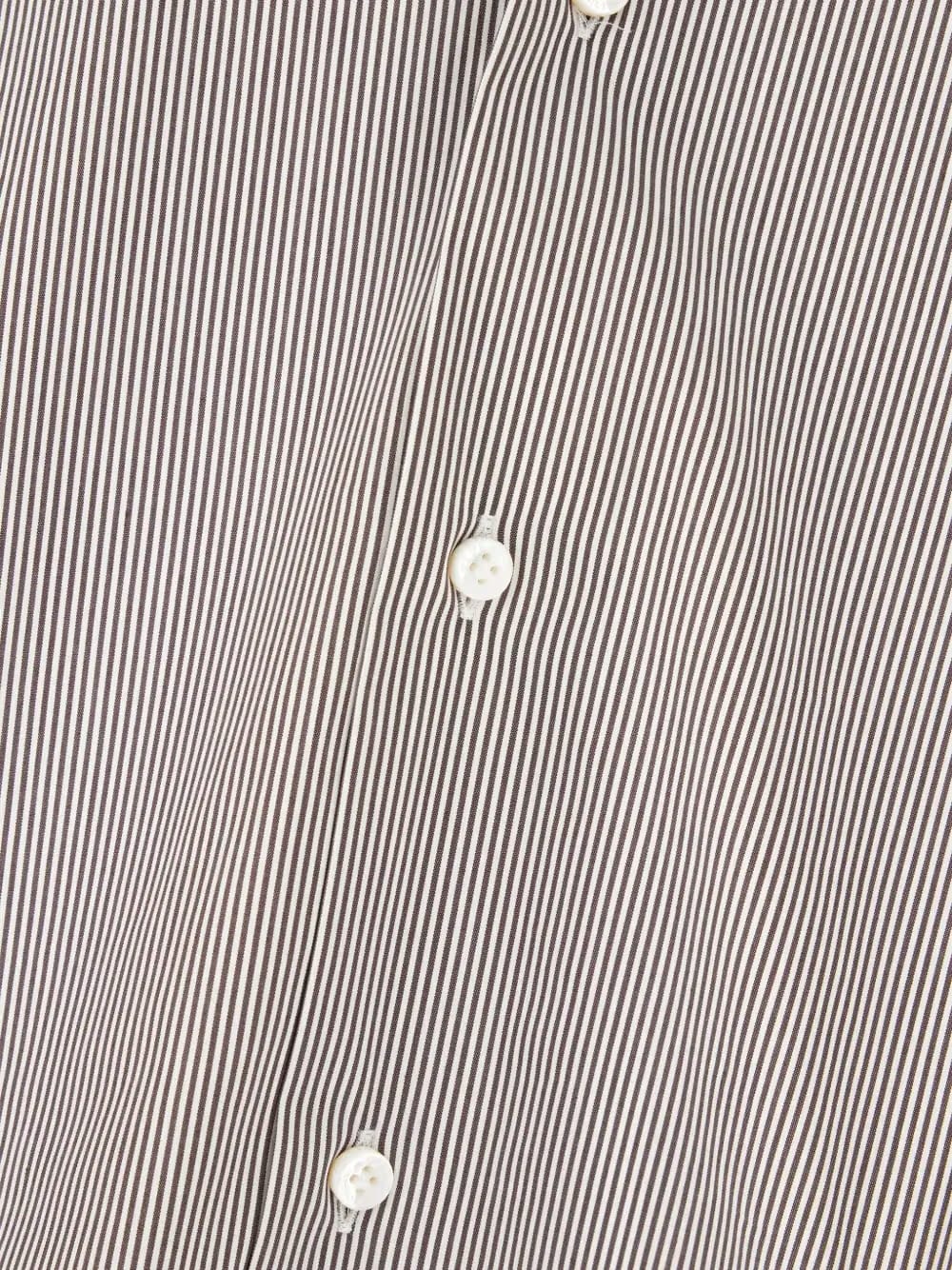 stripe-pattern shirt