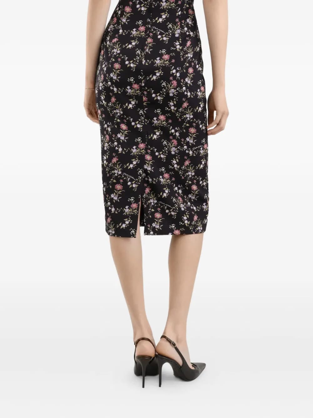 floral sleeveless midi dress