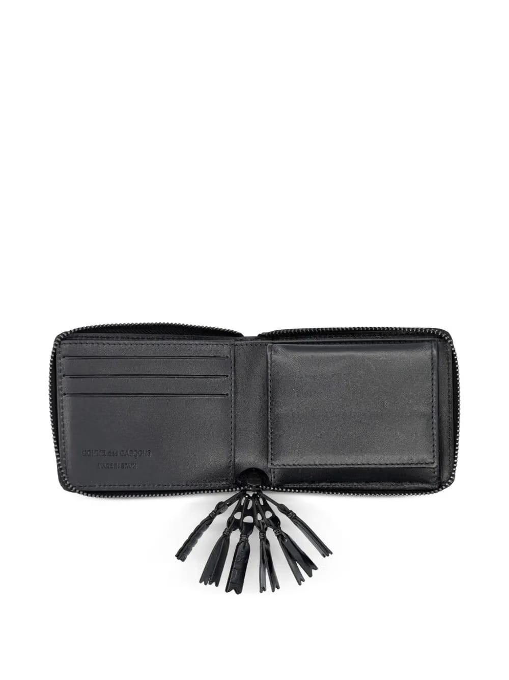 leather line zip wallet