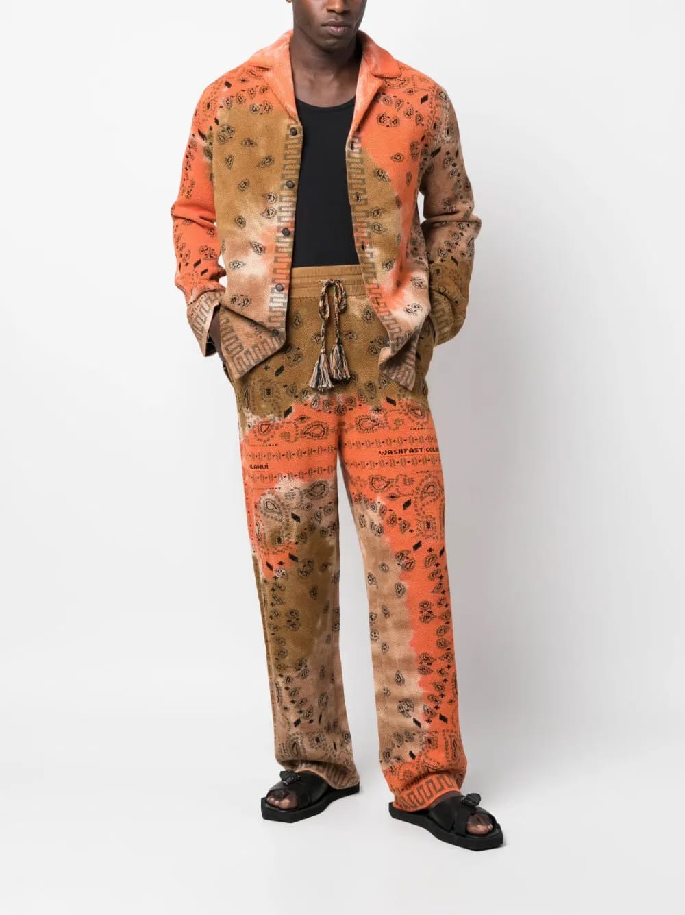 bandana-print cotton shirt