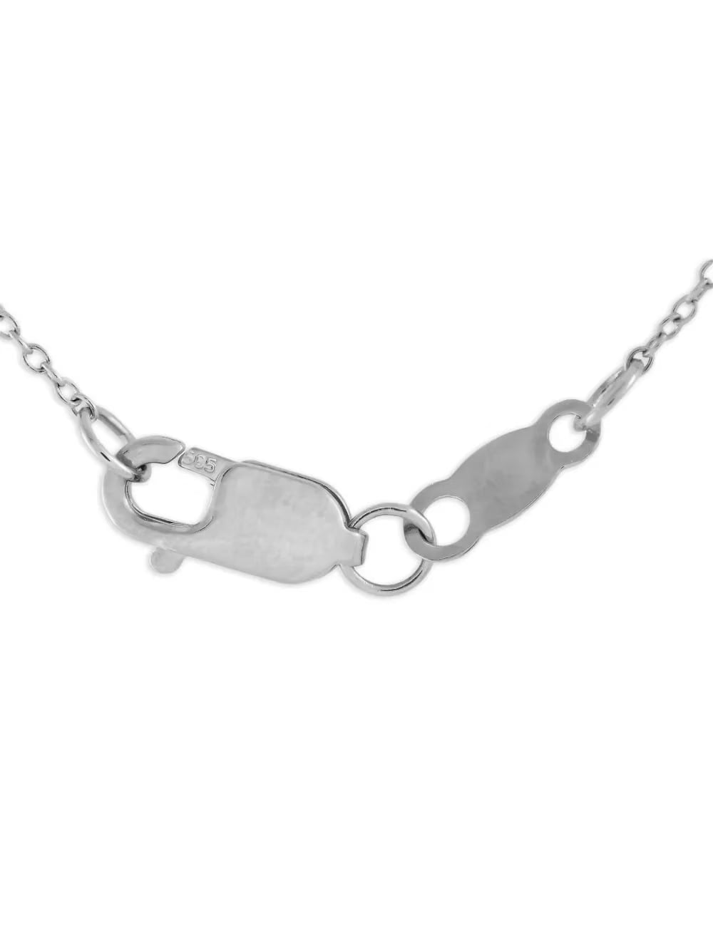 14K white gold diamond necklace