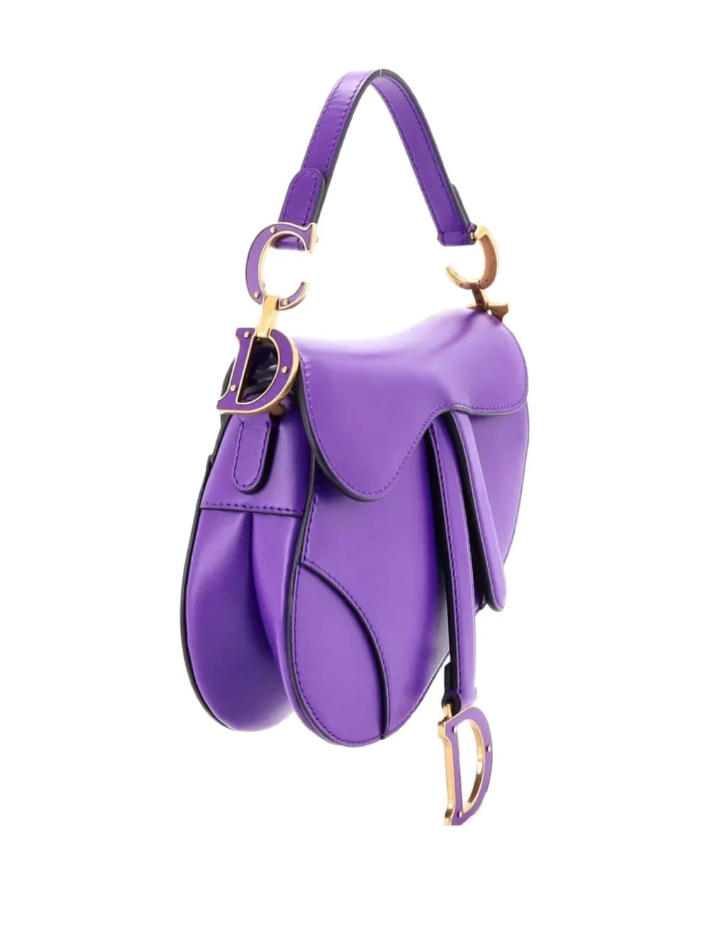 Saddle Handbag with Strap Leather Mini shoulder bag