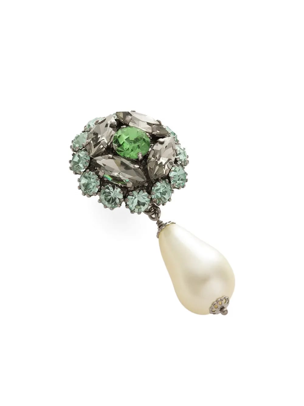 faux-pearl drop earrings