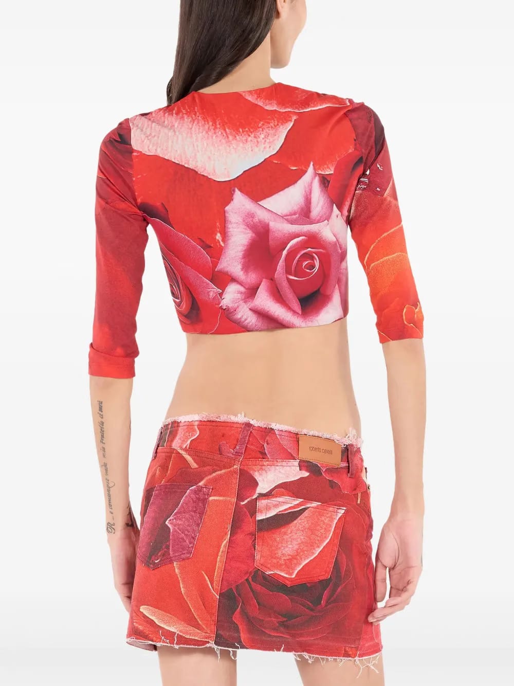 rose print T-Shirt