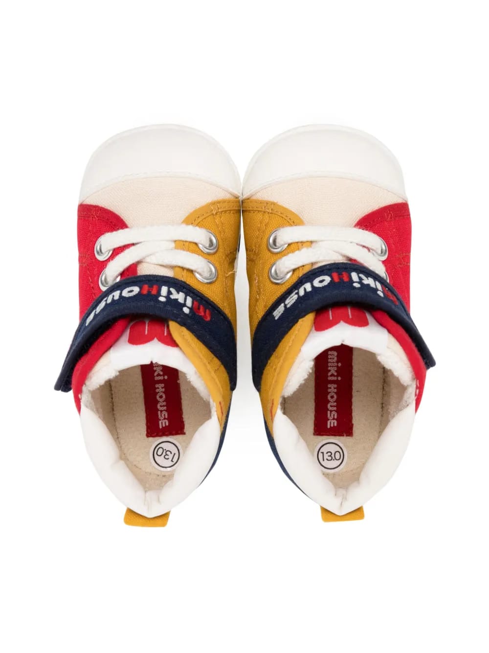 logo-embroidered touch-strap sneakers