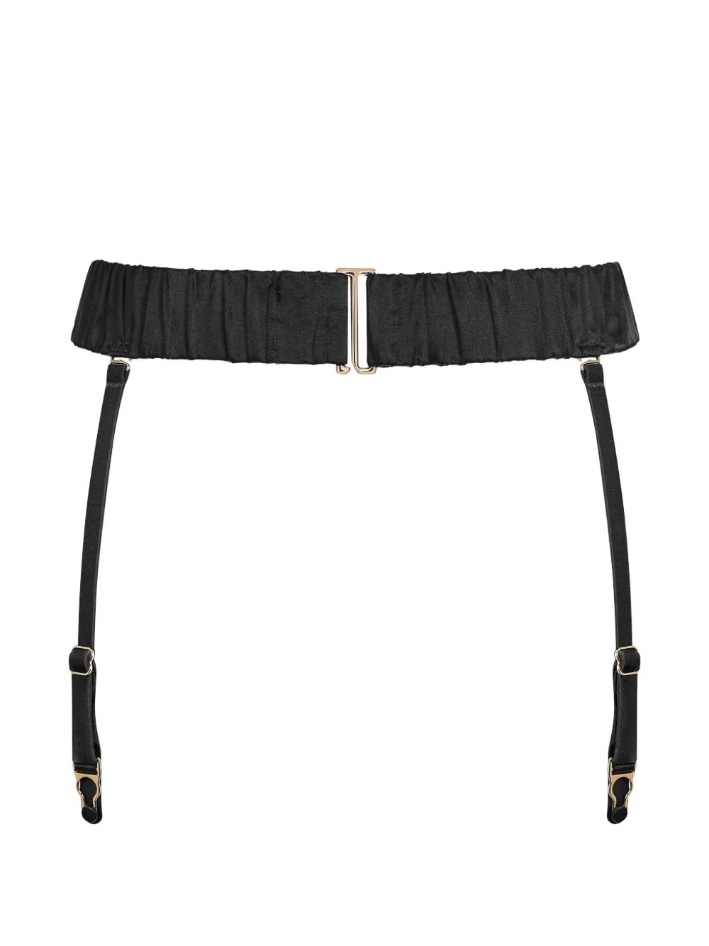 smocked-waist garter belt