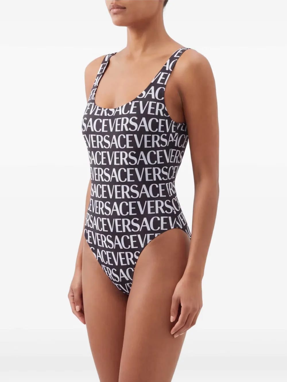 all-over logo print one-piece