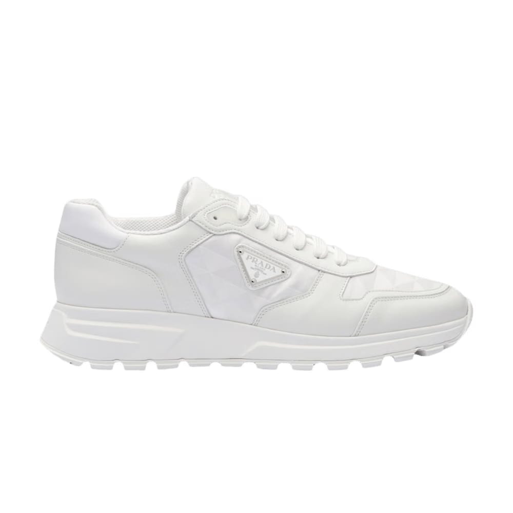 Prada Leather and Re-Nylon White