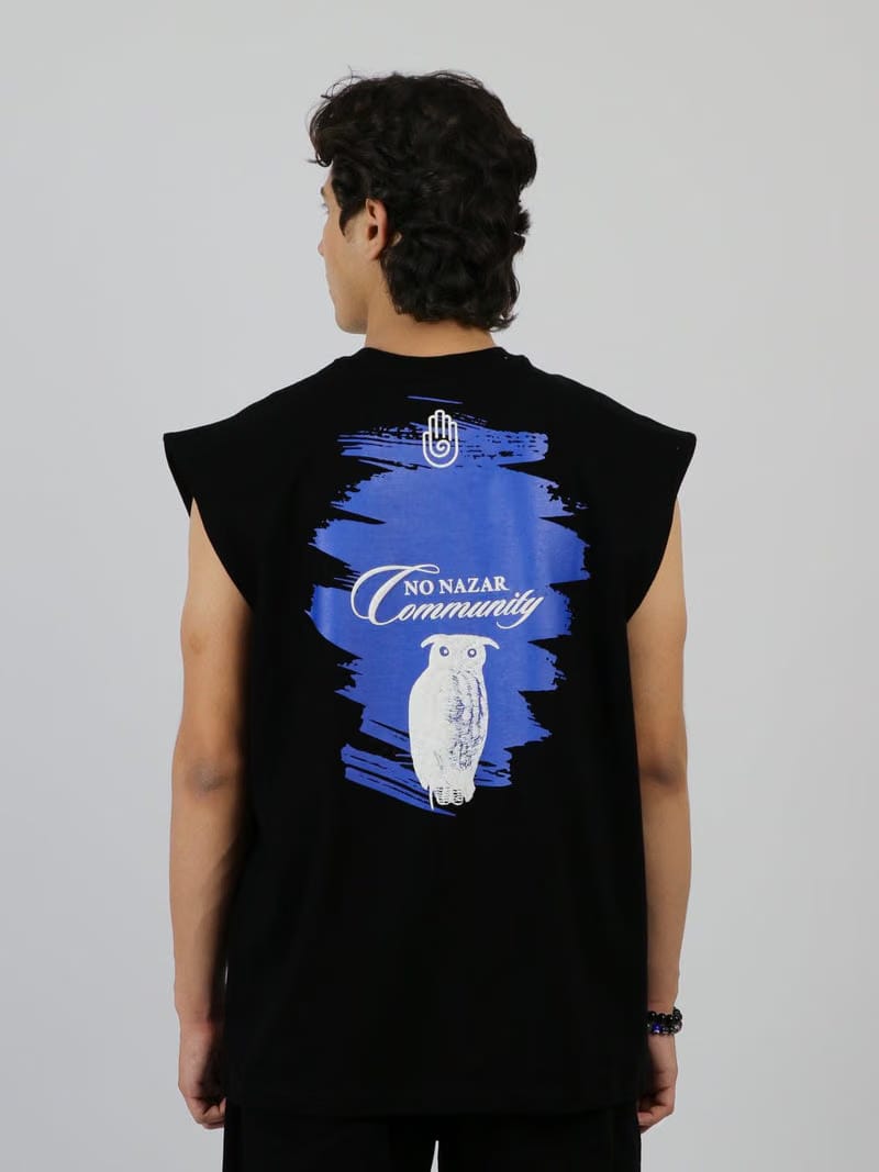 The Black Twilight Owl - Tank Top
