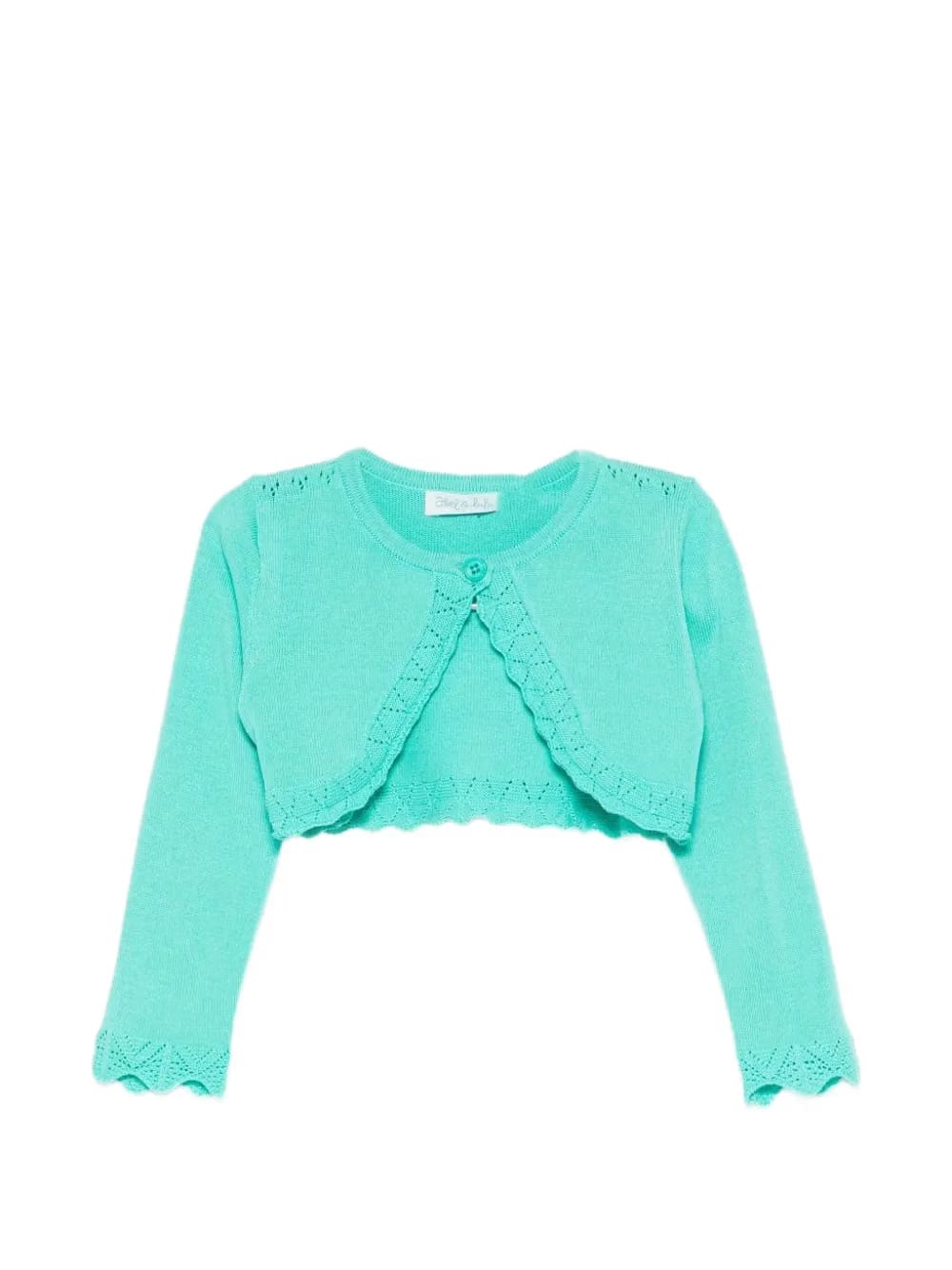 scalloped cardigan