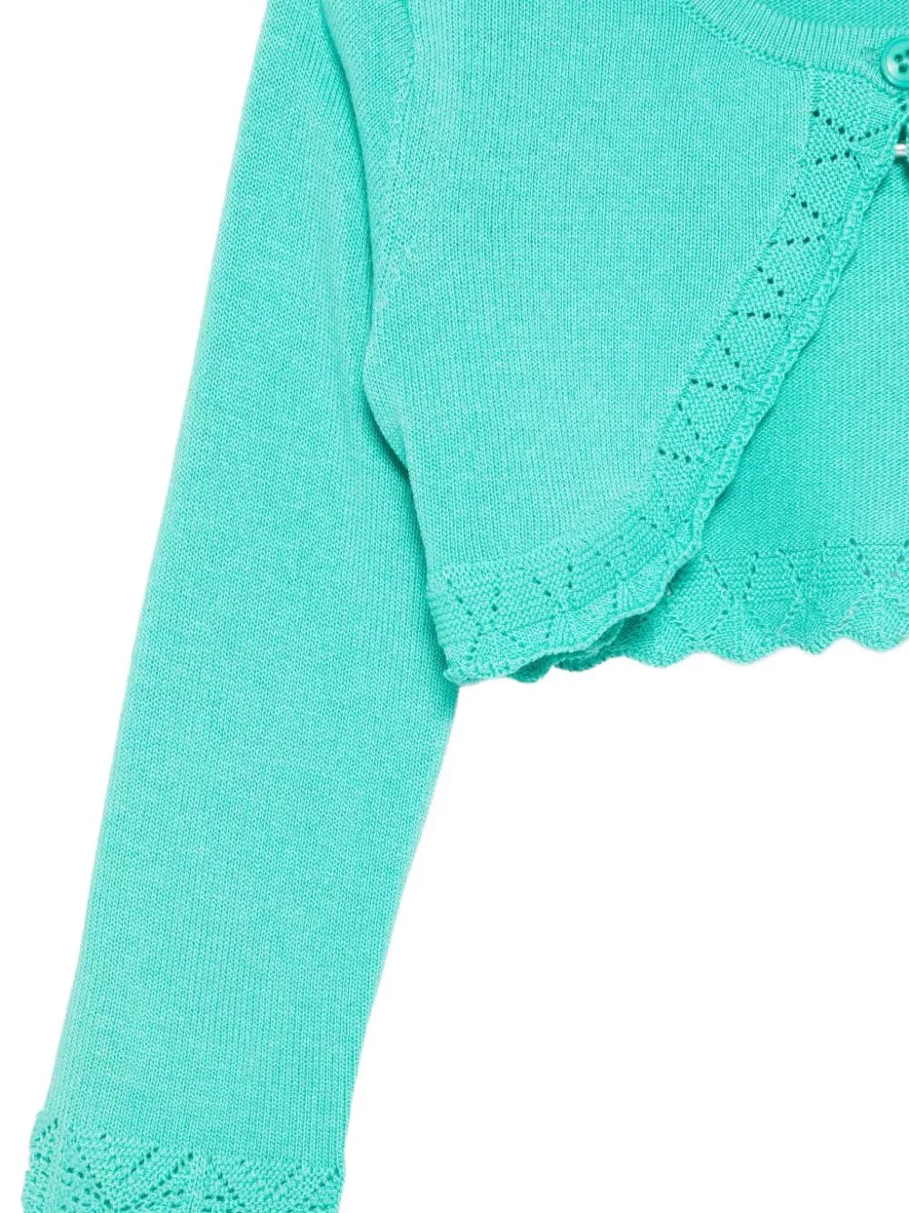 scalloped cardigan