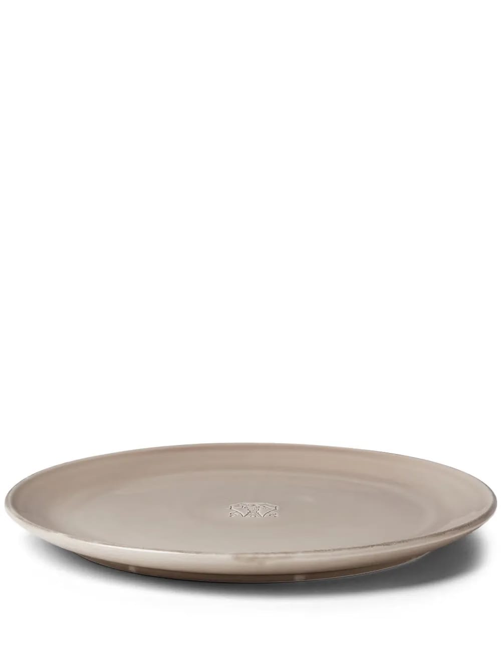 logo-engraved ceramic plate