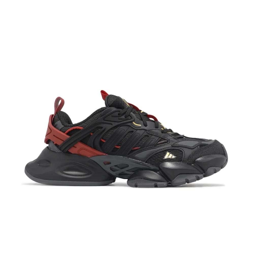 adidas XLG Runner Deluxe Black Gold Metallic Red
