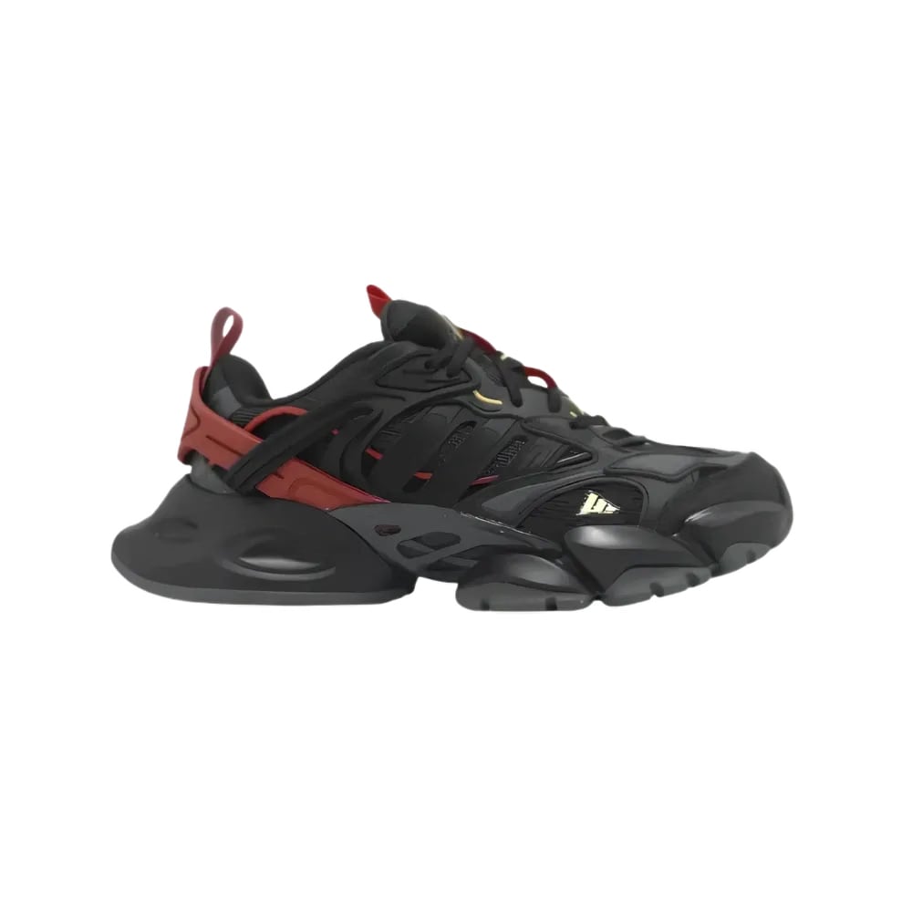 adidas XLG Runner Deluxe Black Gold Metallic Red