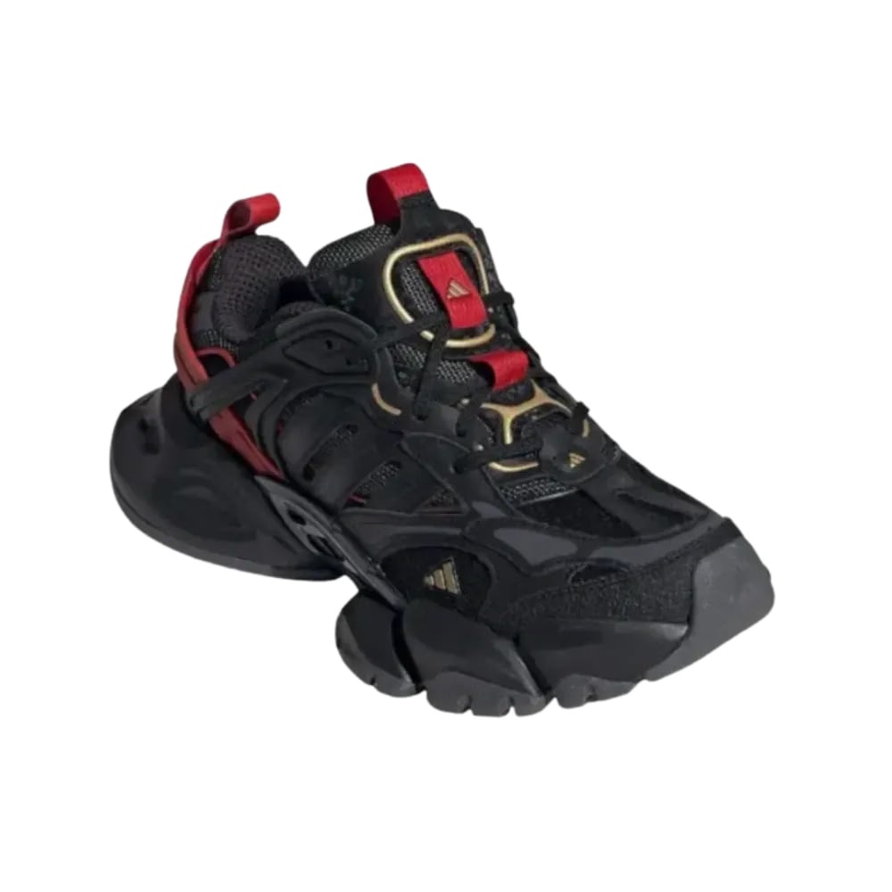 adidas XLG Runner Deluxe Black Gold Metallic Red