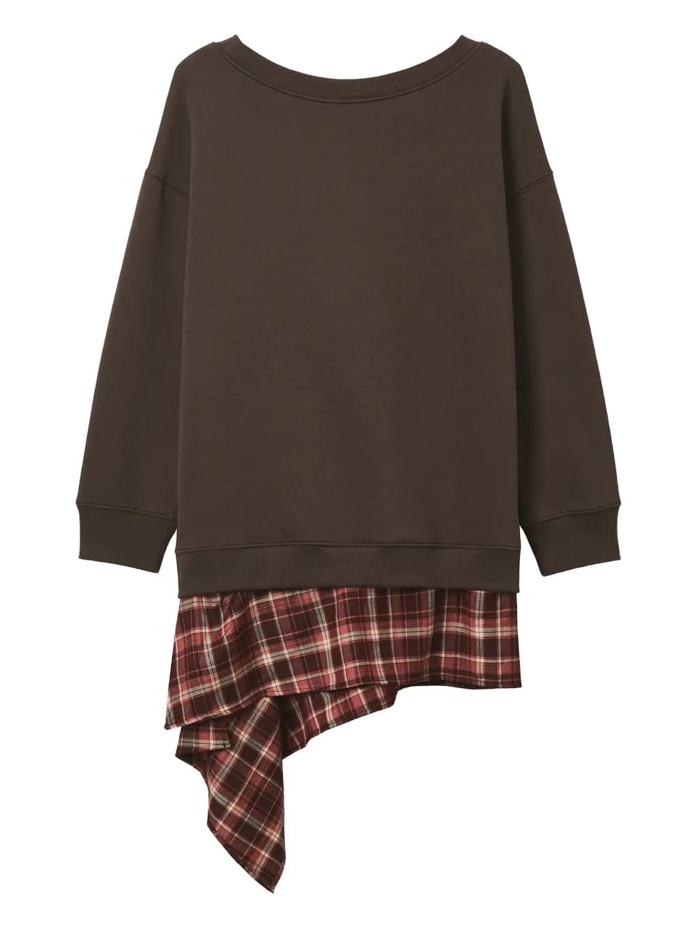 plaid sweatshirt