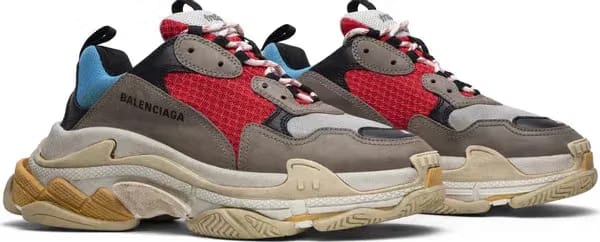 Balenciaga Triple S Sneaker Blue Red