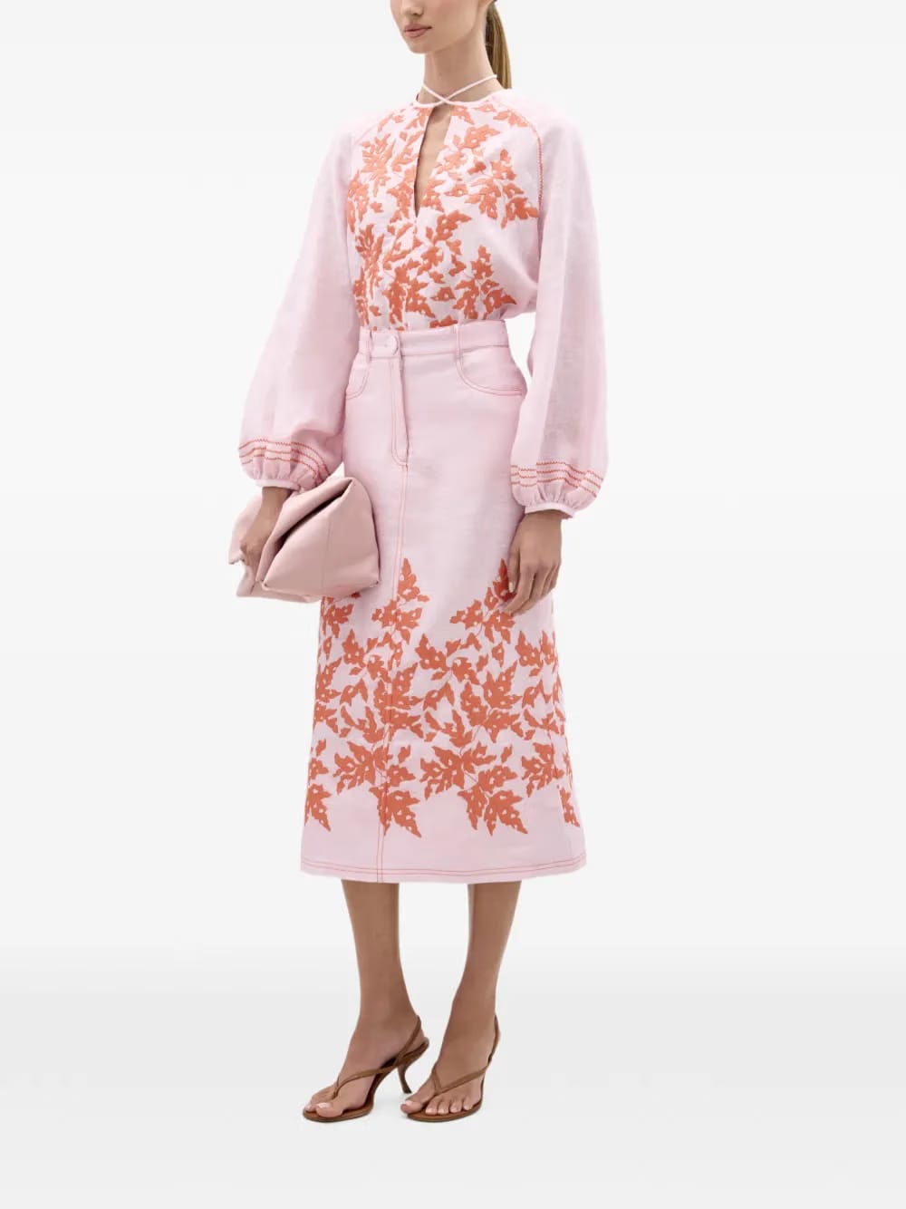 Layan midi skirt