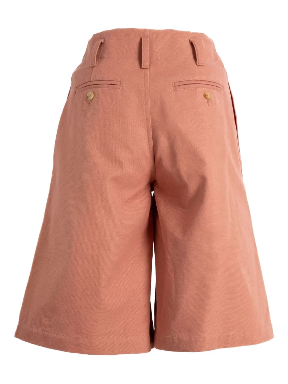 pleated-details shorts