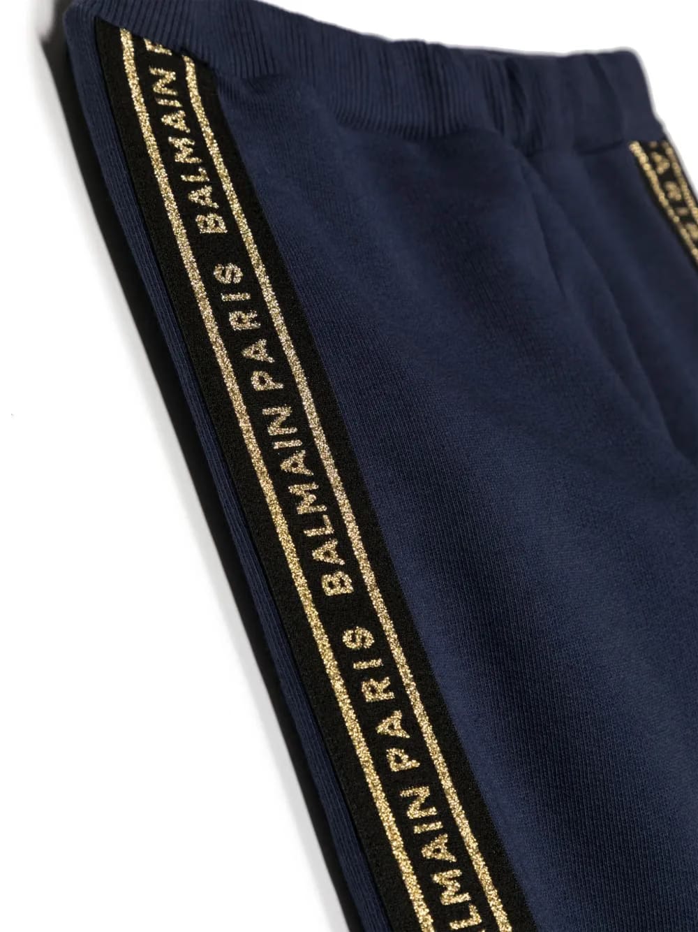 logo-print strap cotton track pants