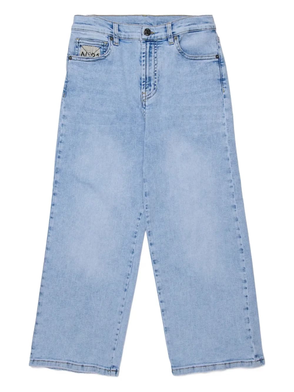 logo-embroidered five-pockets jeans