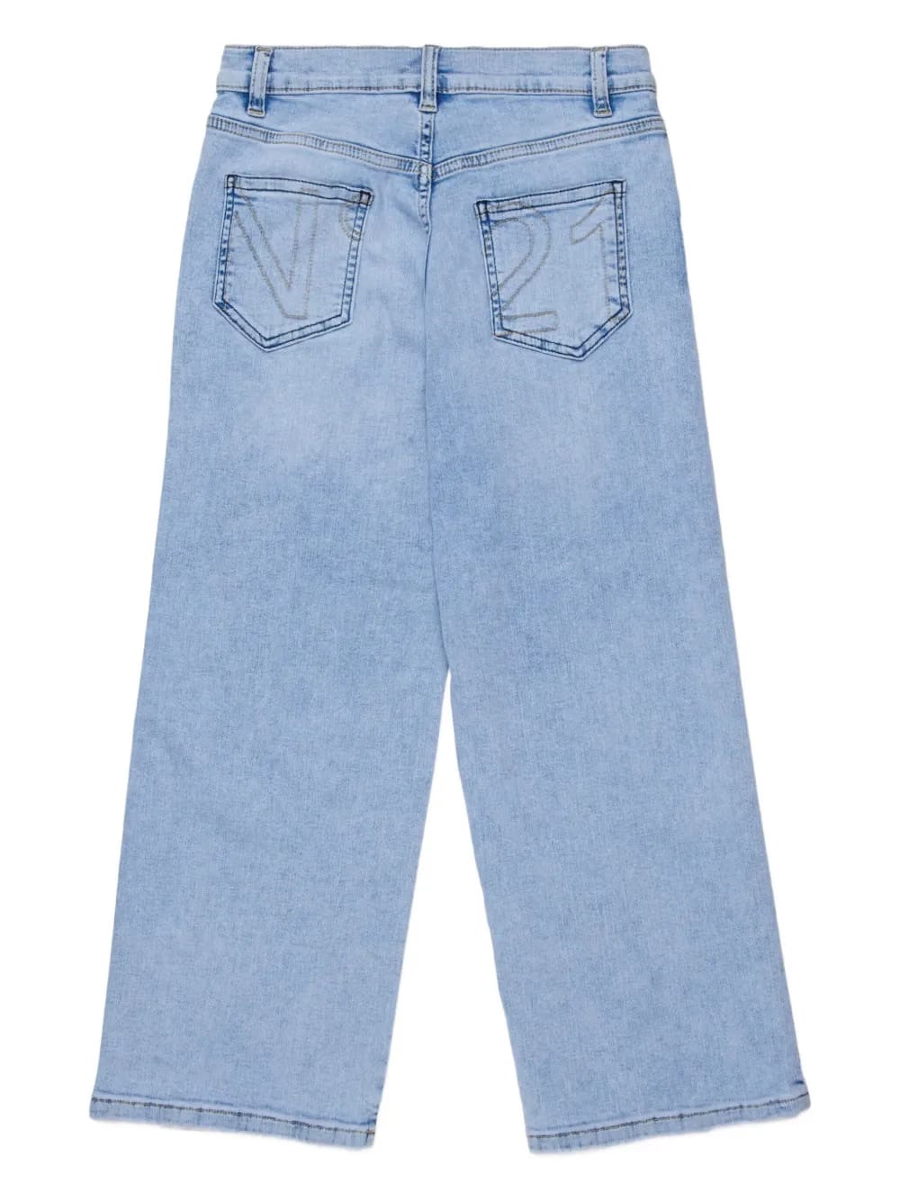 logo-embroidered five-pockets jeans