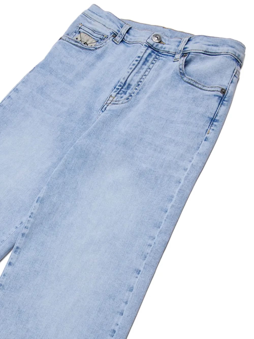 logo-embroidered five-pockets jeans