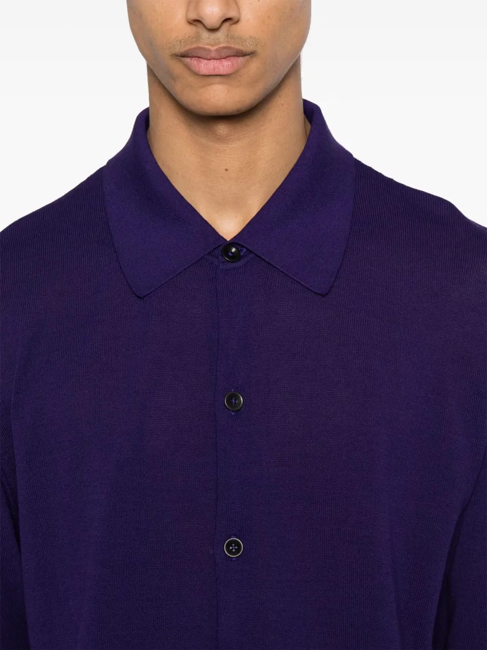 fine-knit cotton shirt