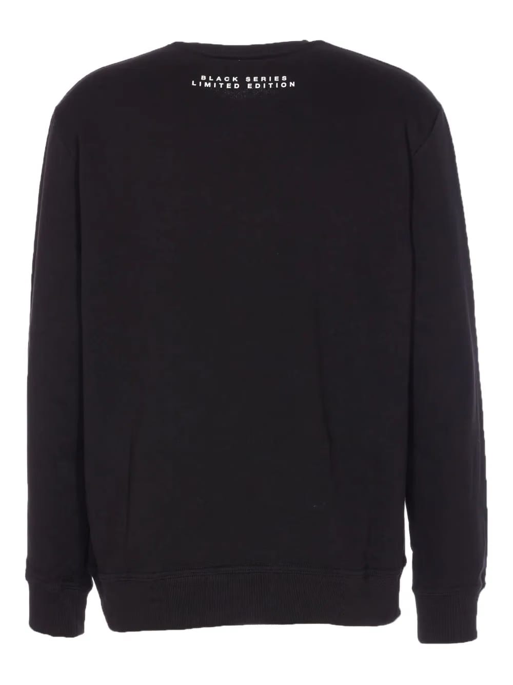 mask-print sweatshirt