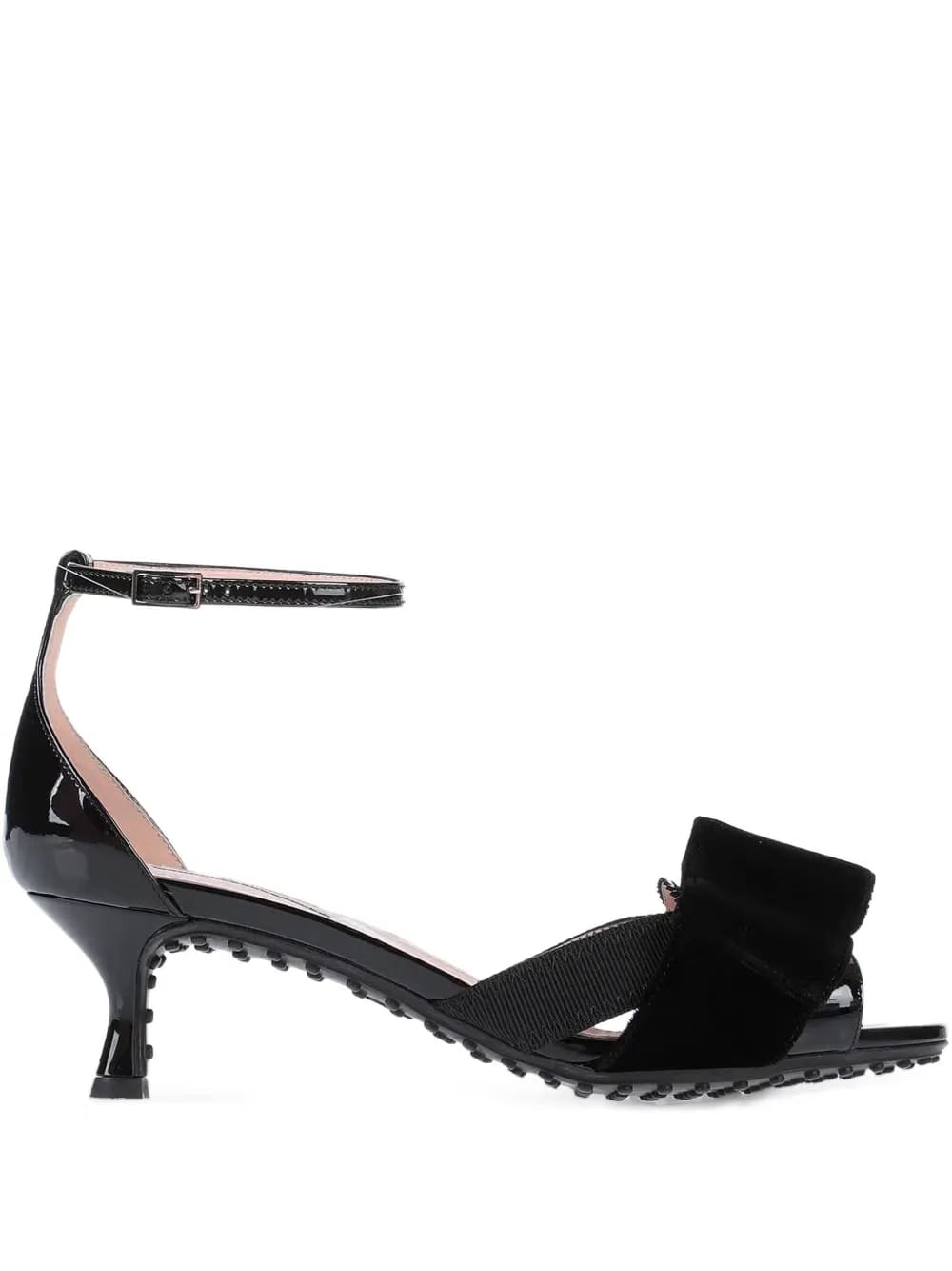 50mm velvet-detail sandals