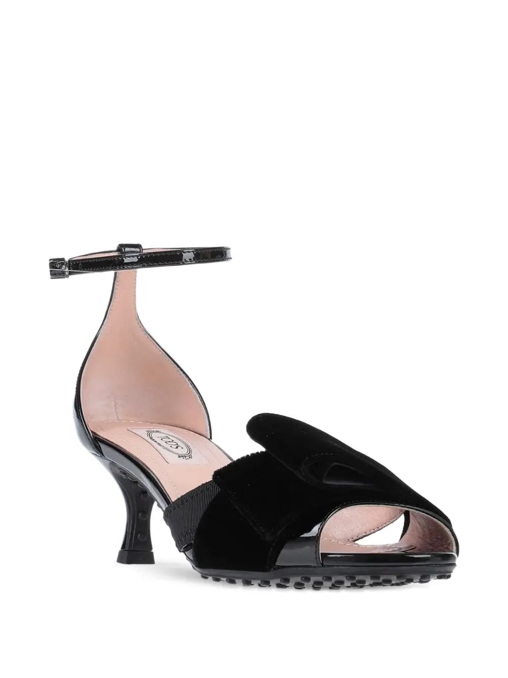 50mm velvet-detail sandals