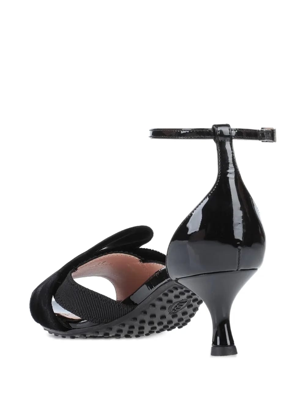 50mm velvet-detail sandals
