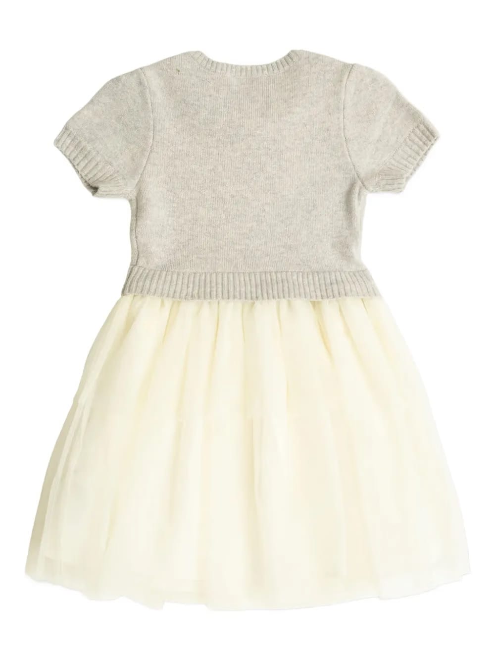 embellished-collar tulle dress