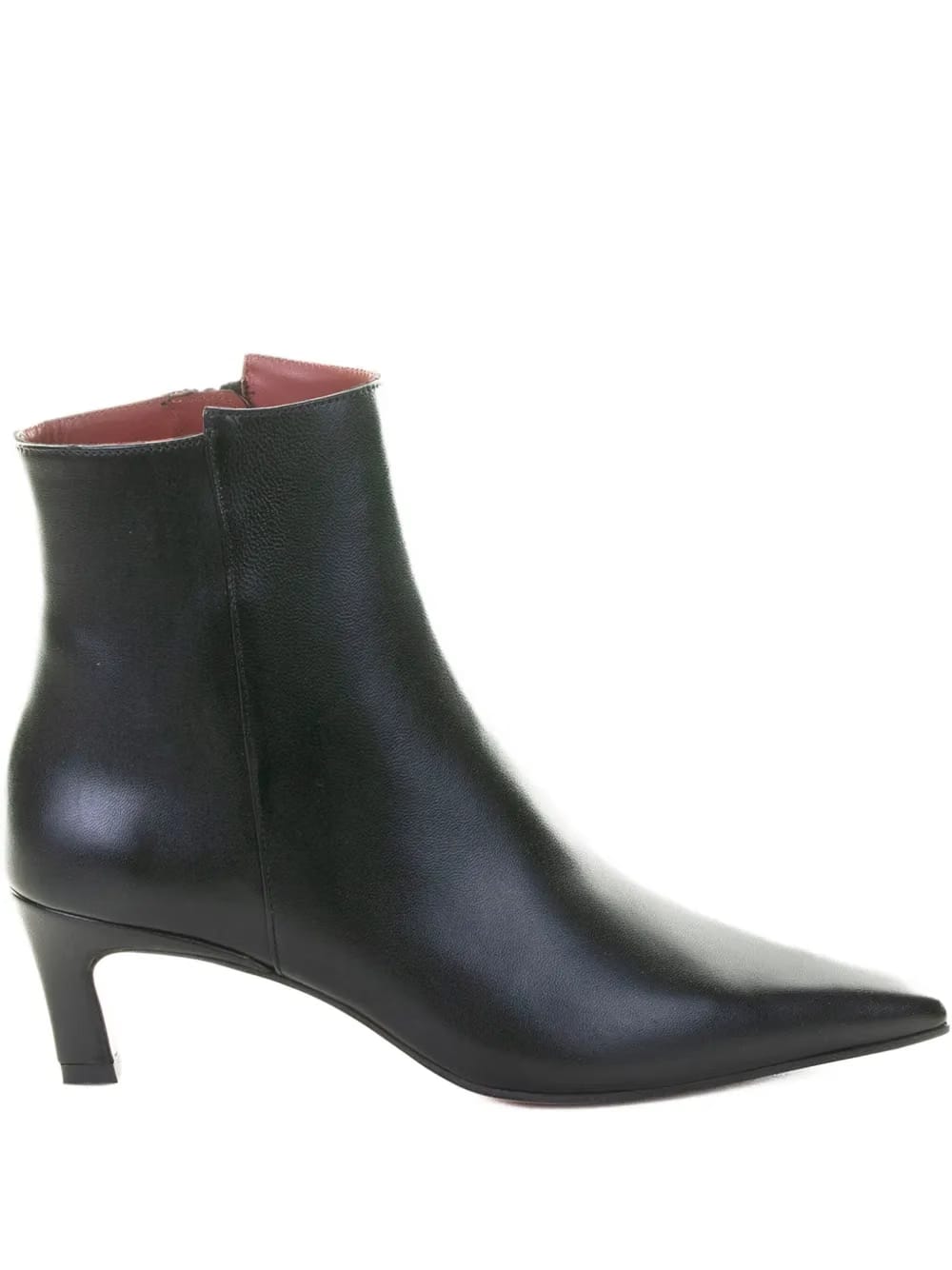 nappa leather pointed-toe boots