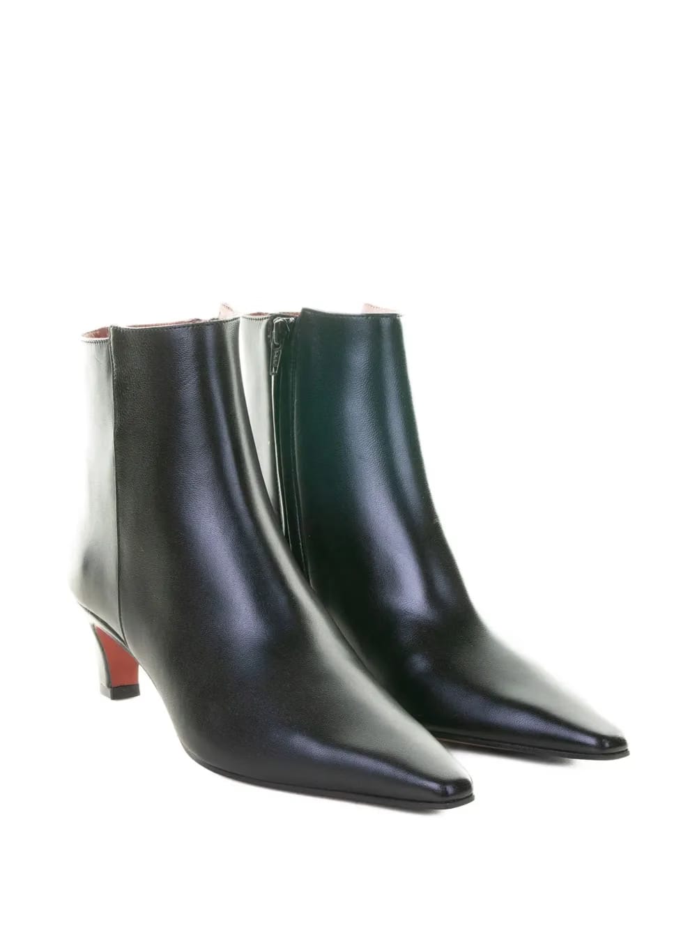 nappa leather pointed-toe boots