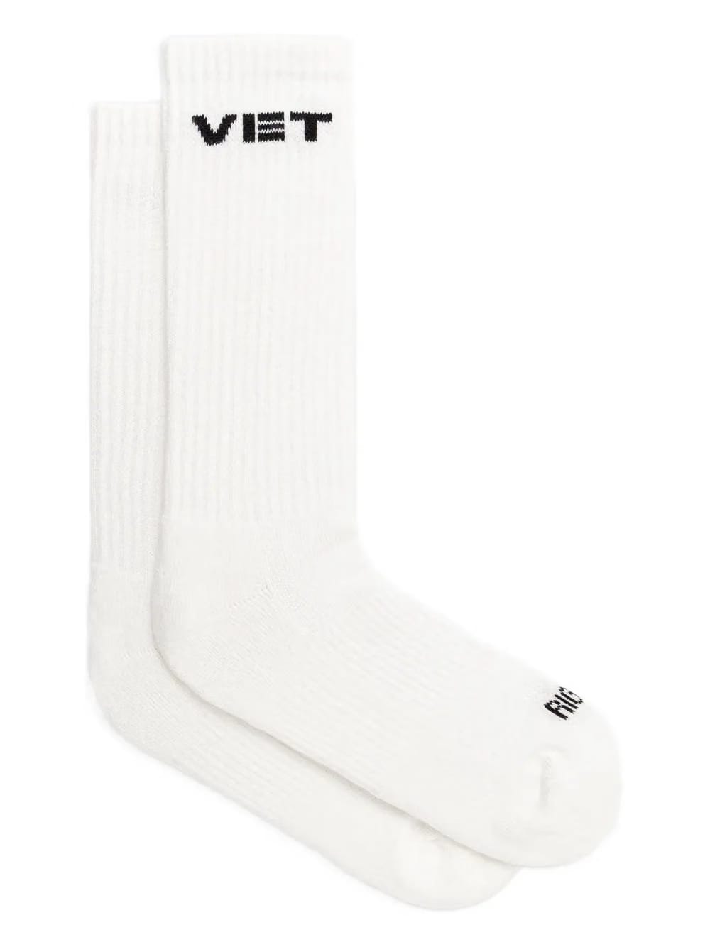 logo-detail ribbed-knit socks