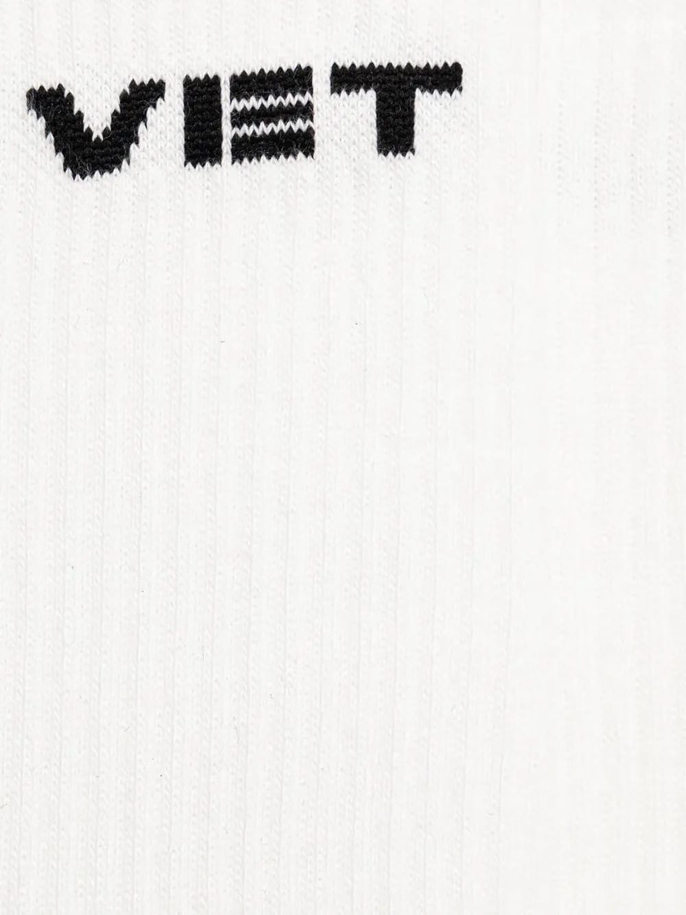 logo-detail ribbed-knit socks
