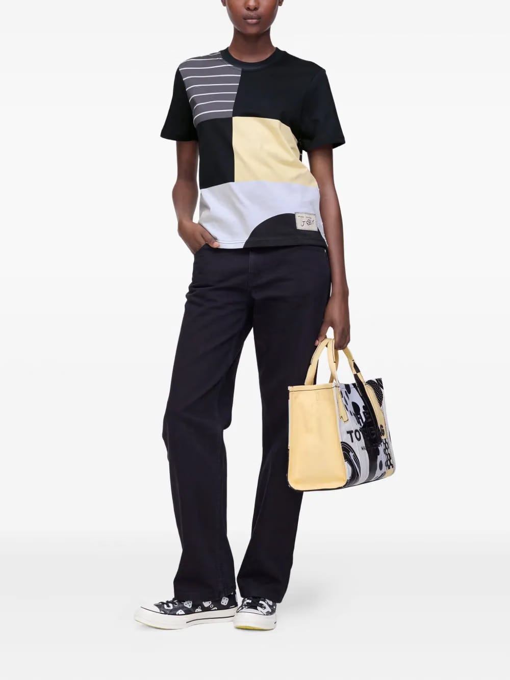 patchwork panelled T-Shirt
