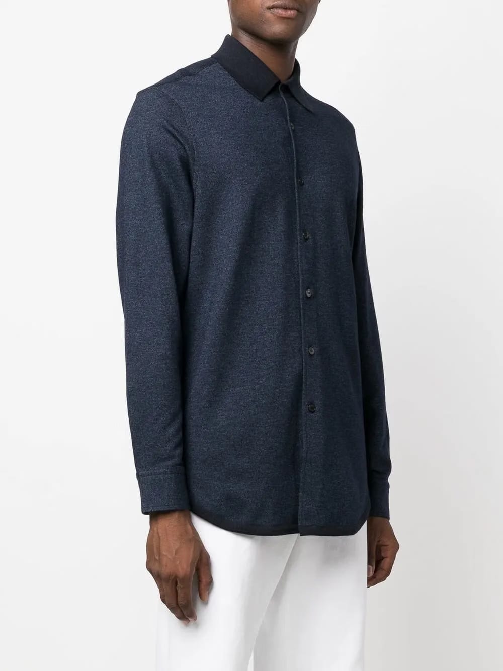 jersey button-down shirt