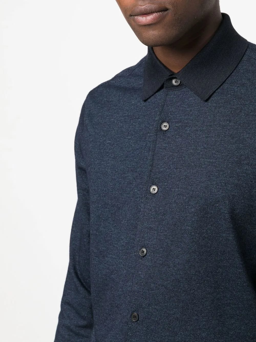 jersey button-down shirt