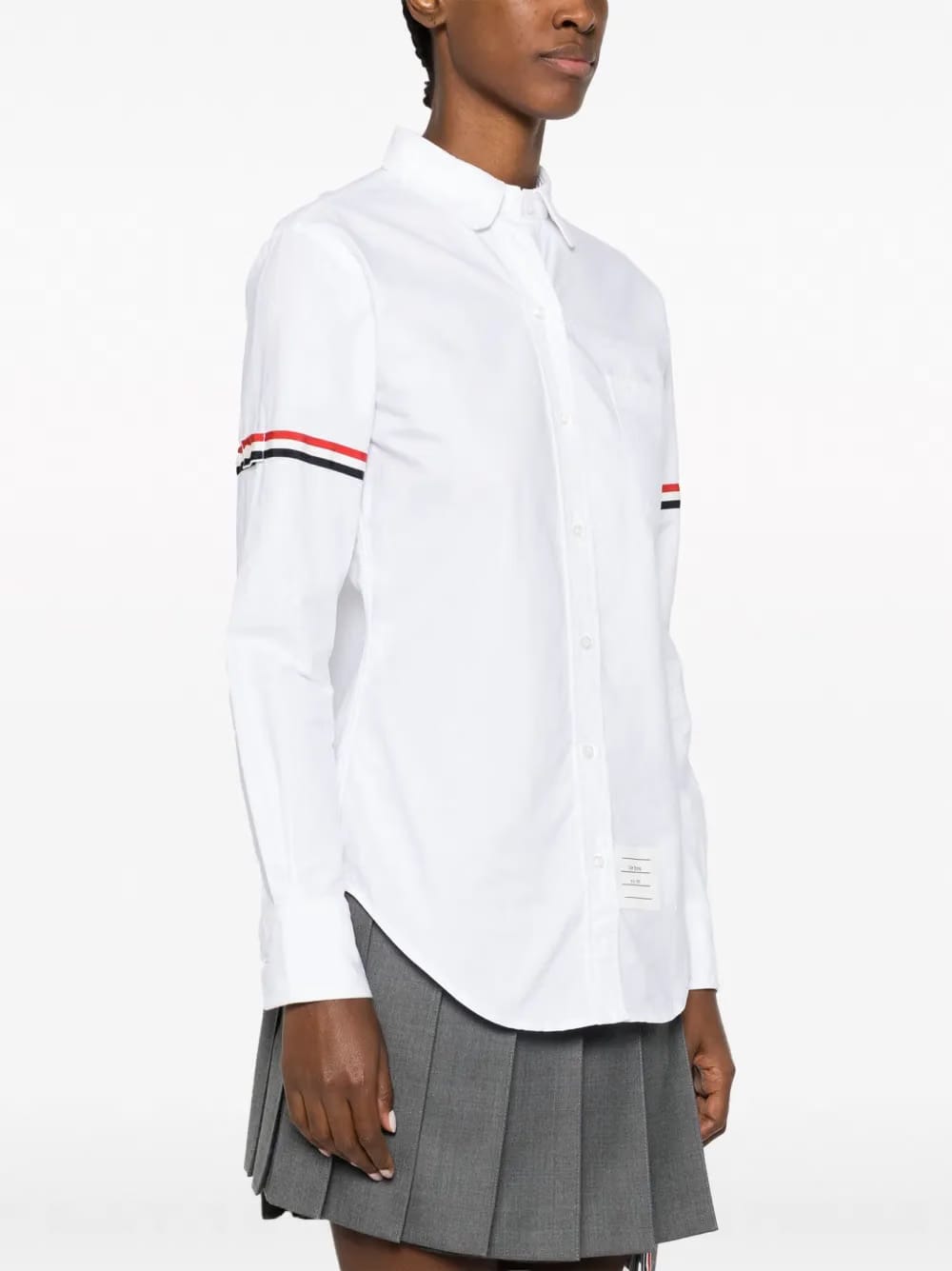 RWB-stripe cotton shirt