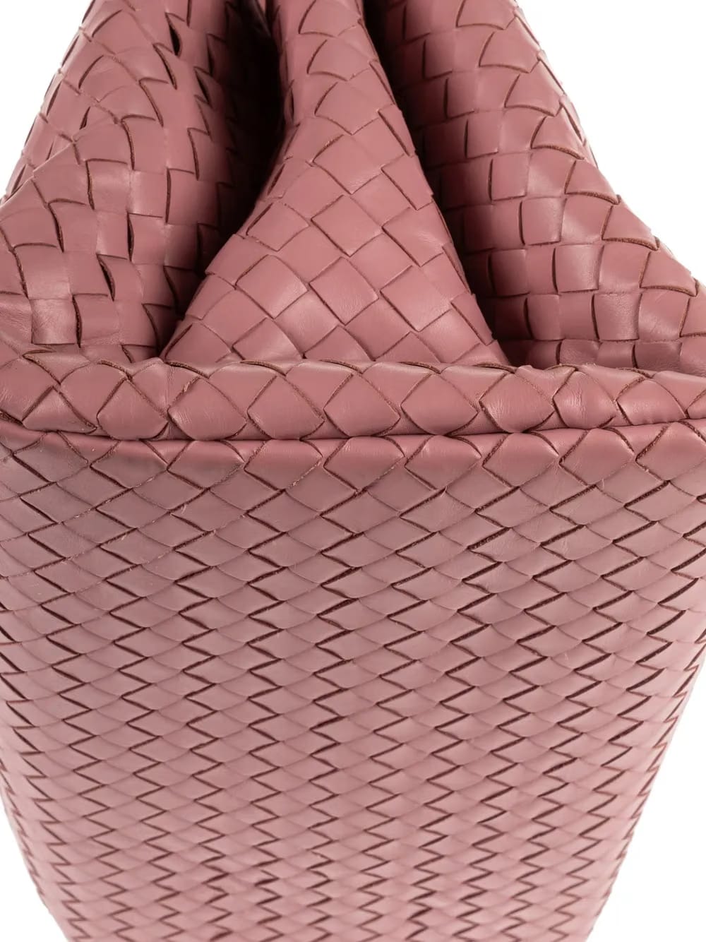 Roma Intrecciato-leather tote bag
