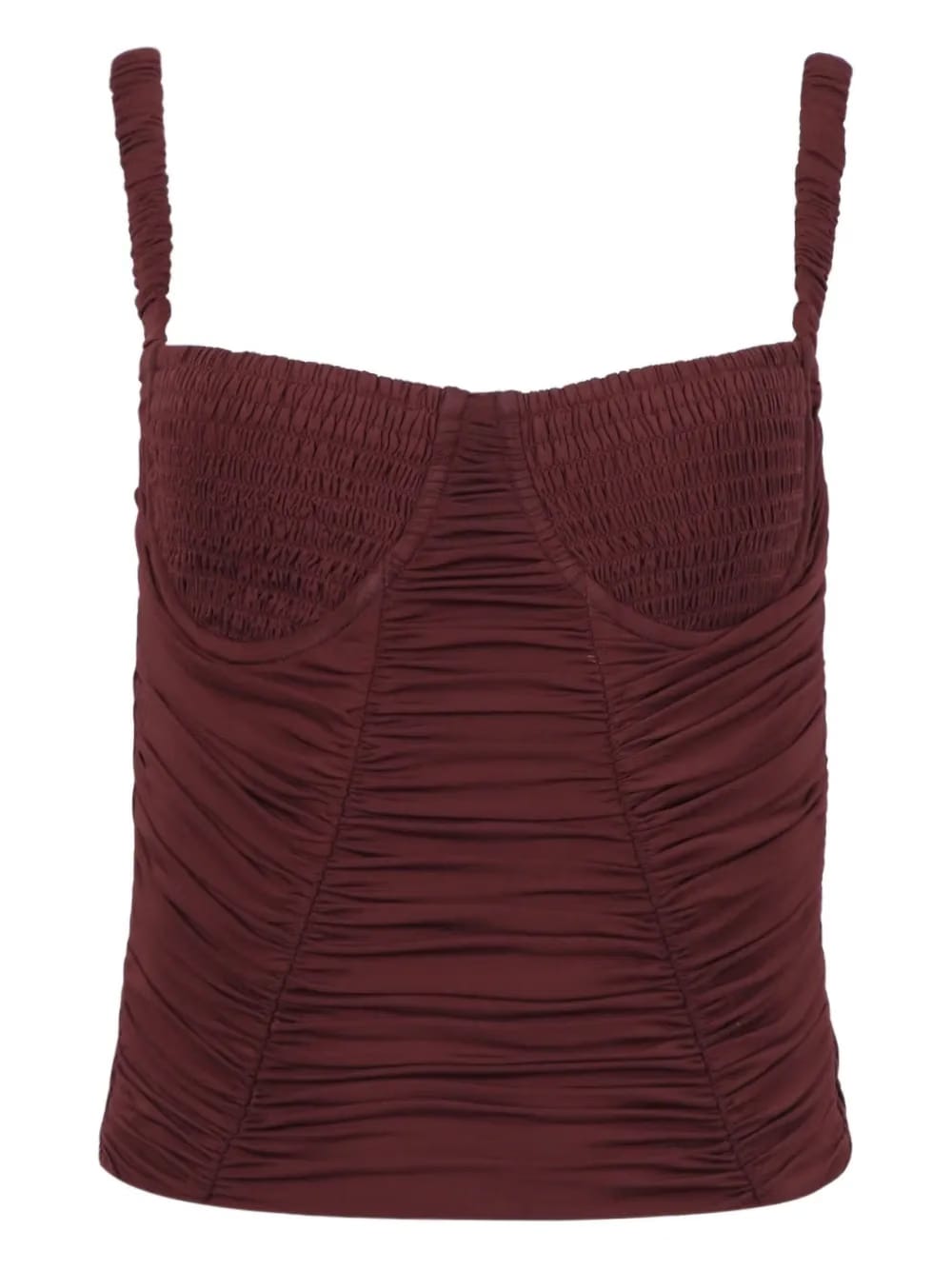 smocked corset top