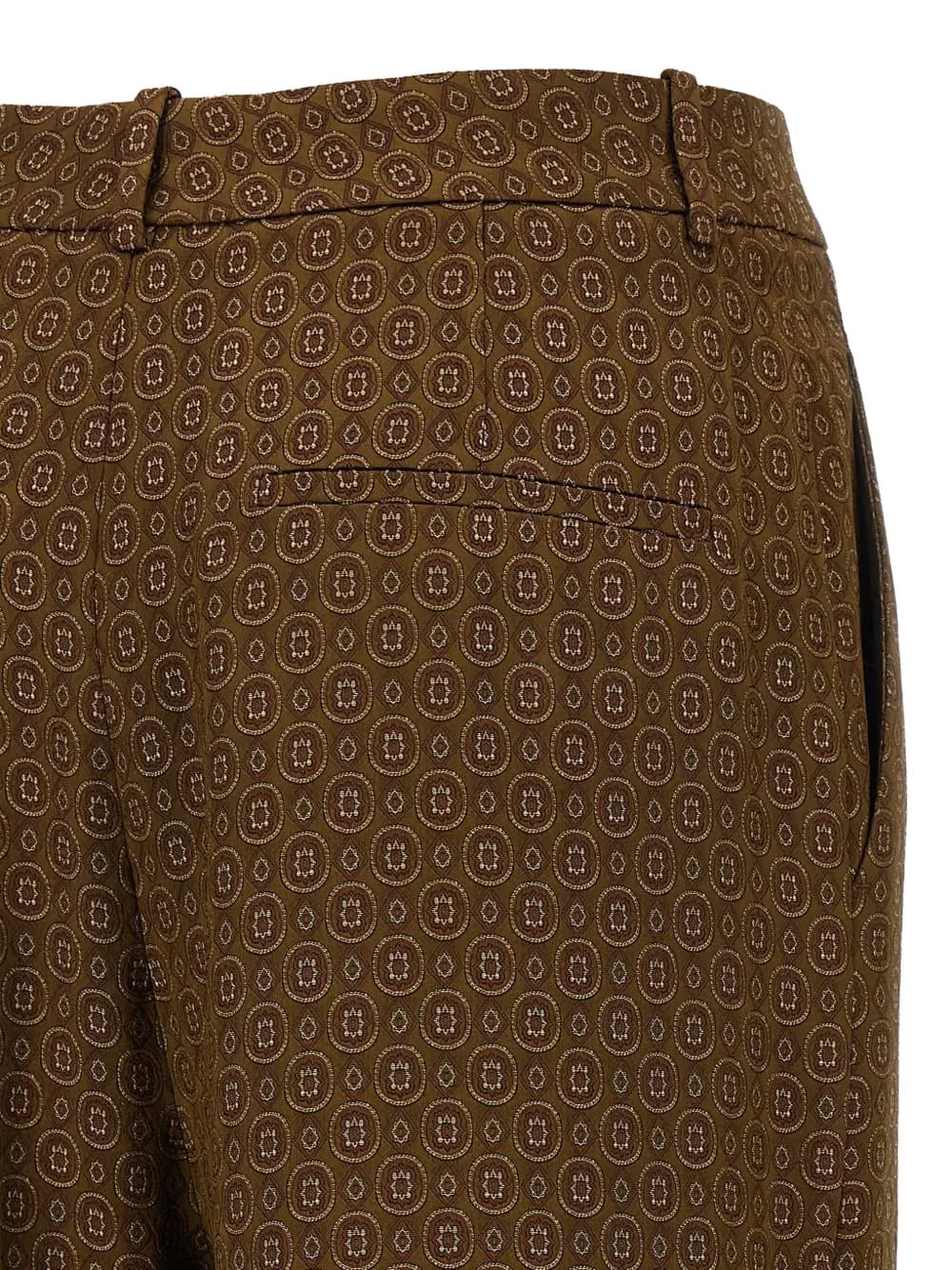 Medaglioni jacquard trousers