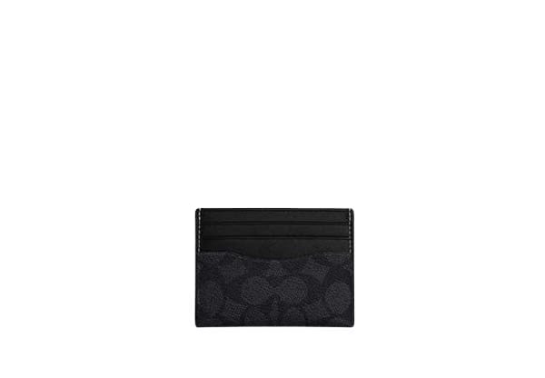 Slim Id Card Case In Signature Canvas