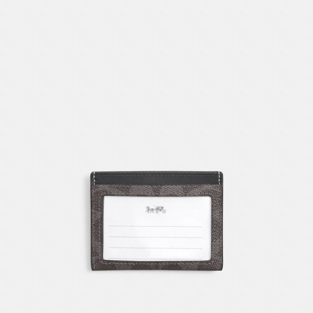 Slim Id Card Case In Signature Canvas